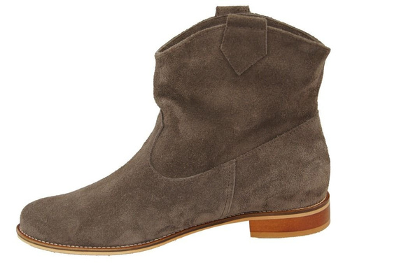 Schuhe Damenstiefel Frühling / Herbst, Naturveloursleder, Braun 132 L ElitaBut