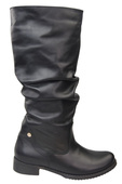 Schuhe Damenstiefel, Stiefel, Naturleder 123 Schwarz ElitaBut