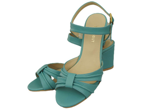 Damenschuhe Türkise Sandalen, Naturleder 168 ElitaBut