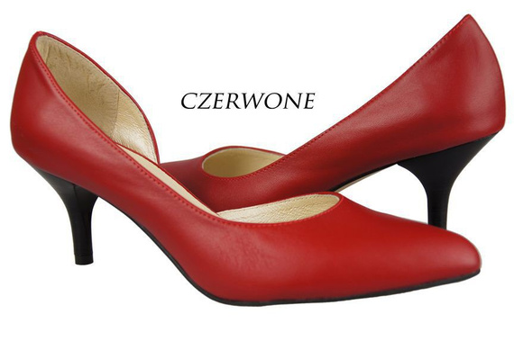 Damenschuhe Pumps, Naturleder, Rot 900 ElitaBut