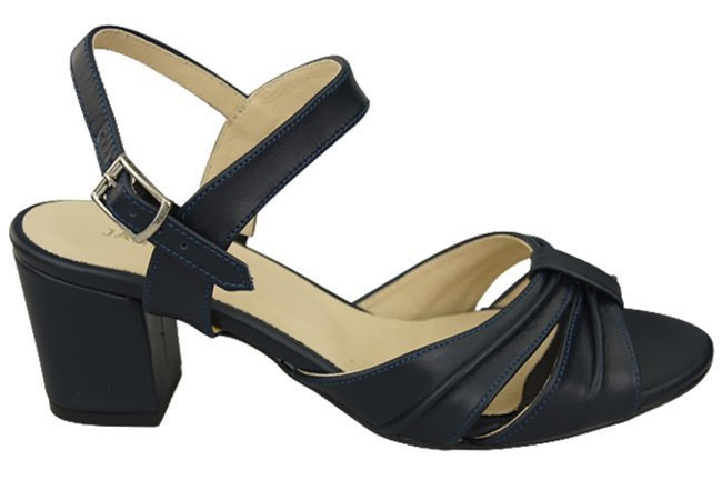 Damenschuhe Sandalen Marineblau Naturleder 168 ElitaBut