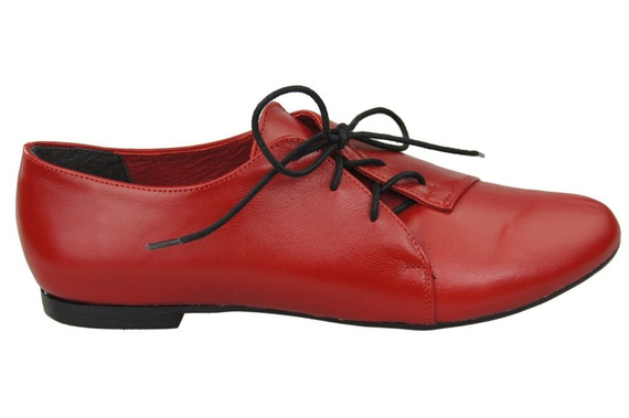 Damen Ballerinas Rot, Naturleder 110 ElitaBut