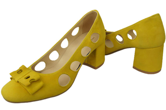 Damenschuhe Zitronenpumps Natürliches Wildleder 182 ElitaBut