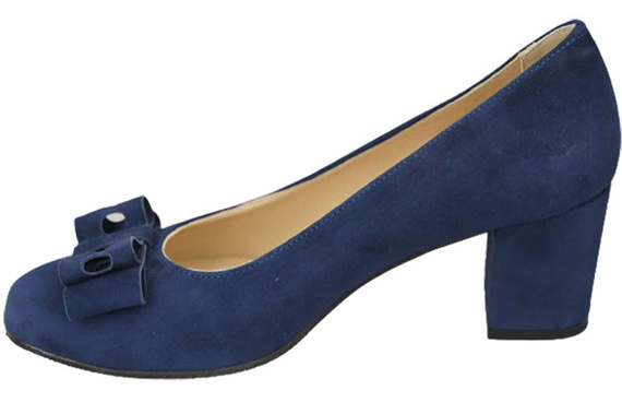 Damenschuhe Pumps Marineblau Natürliches Wildleder 163 ElitaBut