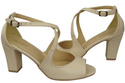 Damenschuhe Beige Sandalen, Naturleder 186 ElitaBut