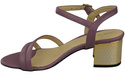 Damenschuhe Lila Naturleder 197 Sandalen, die den Fuß sinnlich enthüllen ElitaBut