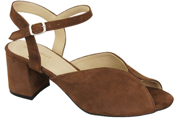 Damenschuhe Sandalen Braunes Naturleder Wildleder 185 ElitaBut