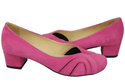 Damenschuhe Pumps, natürliches Wildleder, Fuchsia 786 von ElitaBut