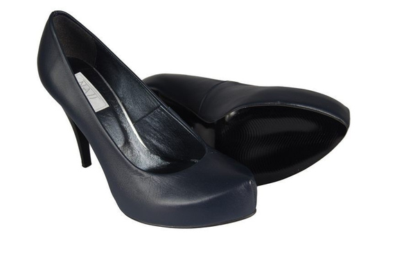 Damenschuhe Pumps, Naturleder, Marineblau 644 ElitaBut