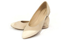 Damenschuhe Ballerinas Beige, Naturleder, Wildleder 146 ElitaBut