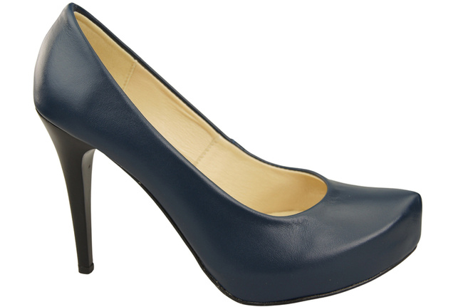 Damen Footwear Marineblau Stiletto Pumps Naturleder 205 ElitaBut