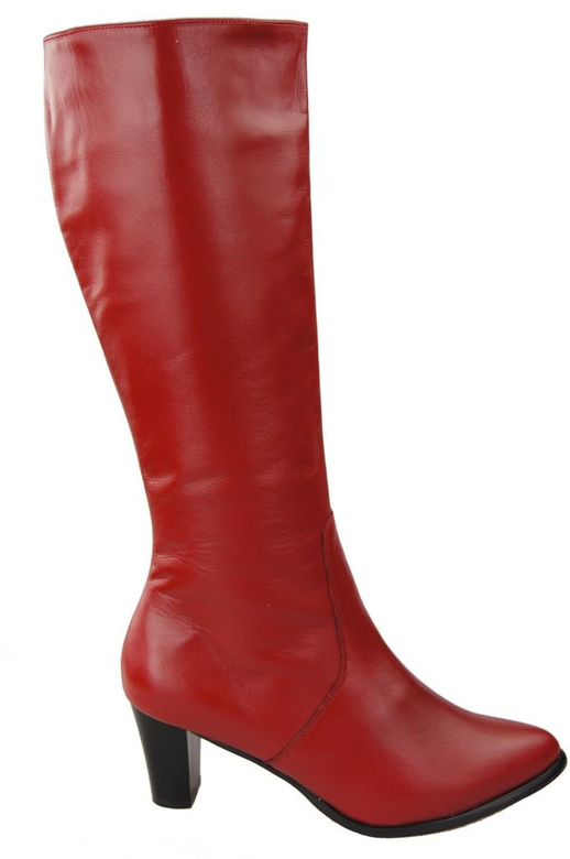 Damenstiefel, Naturleder, Rot 982 ElitaBut