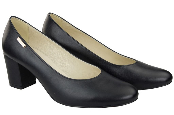 Damenschuhe Pumps Schwarz Naturnarbenleder 125 ElitaBut