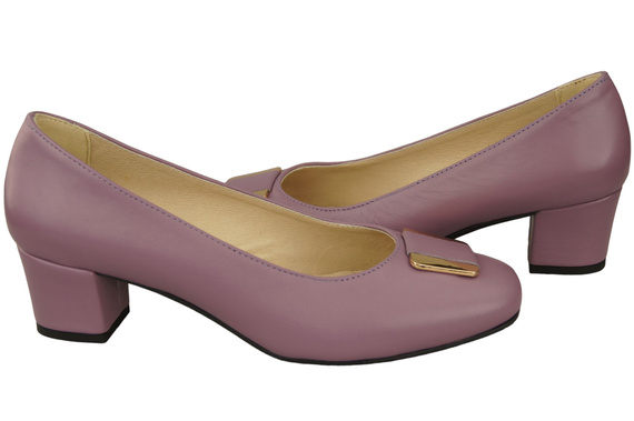 Damenschuhe Pumps Naturleder 187 Lila ElitaBut