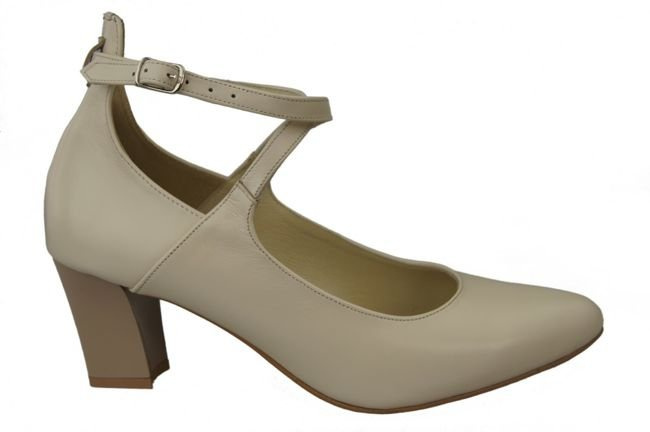 Damenschuhe Pumps Beige, Naturleder 118 ElitaBut