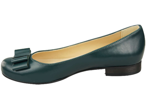 Damen Ballerinas Naturleder Malachit 702 ElitaBut