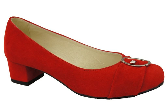 Damenschuhe Rot Naturleder Wildleder 135 ElitaBut