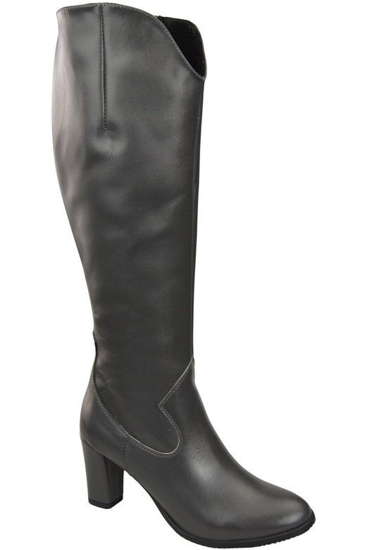 Stilvolle Damen Graphit Stiletto Stiefel Naturleder 211 ElitaBut