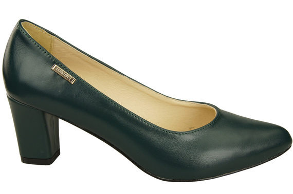 Klassische Glatt Damen Malachit Naturleder Schuhe 213 ElitaBut