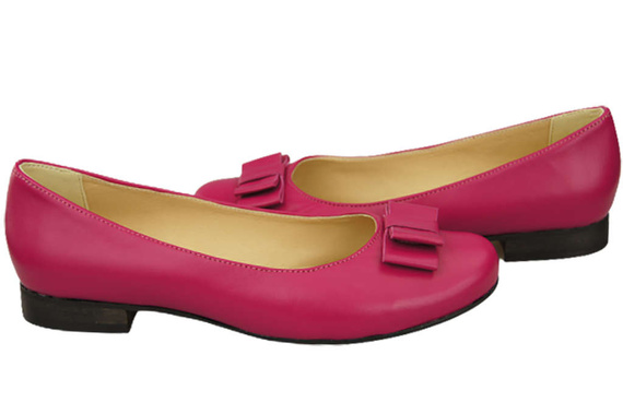 Damen Ballerinas Naturleder Lila 702 ElitaBut