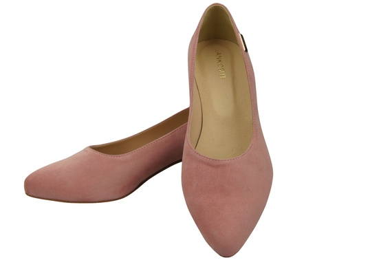 Bequeme Damen-Schuhe Bonbonrosa aus echtem Veloursleder 220 Z ElitaBut