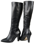 Damenstiefel, Naturleder, Schwarz 878 ElitaBut