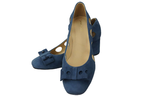 Damenschuhe Pumps Blau, natürliches Wildleder 182 ElitaBut