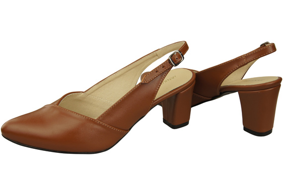 Damen Footwear Braun Stiletto Sandalen Natural Leder 217 ElitaBut