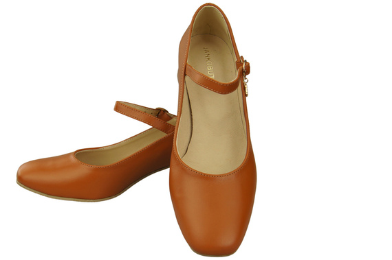 Damenschuhe Rotes Riemchenpumps Naturleder 202 ElitaBut