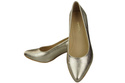 Damenschuhe Goldene Pumps, Naturleder 143 ElitaBut