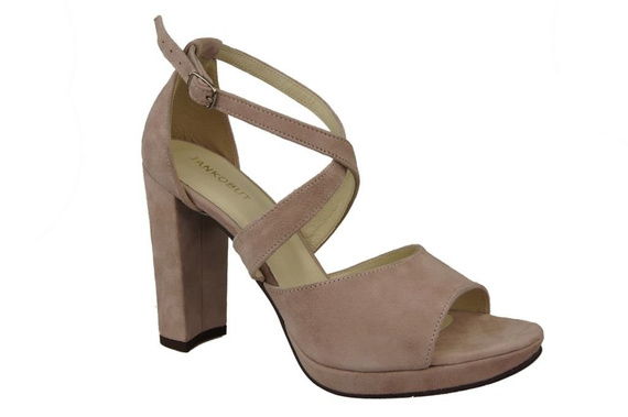 Damenschuhe Sandalen Rosa, Naturleder, Wildleder 114 ElitaBut