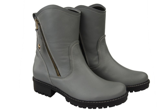 Damenstiefel Naturleder Grau 122 ElitaBut