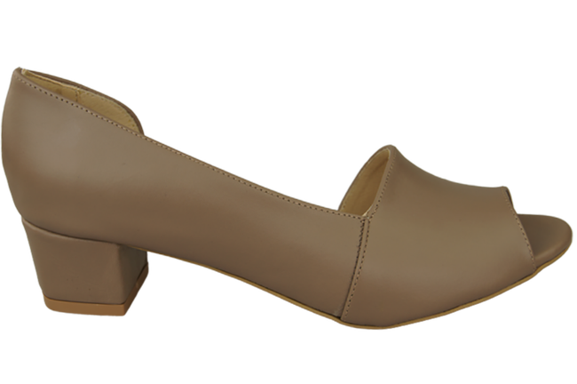 Damenschuhe Cappuccino Sandalen Naturleder 147 ElitaBut