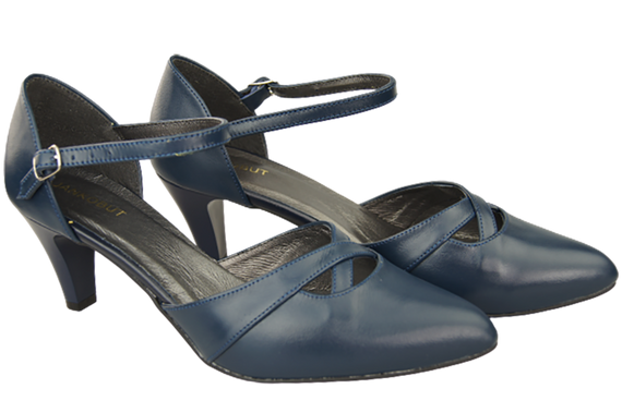 Damenschuhe Sandalen Marineblau Naturleder 151 ElitaBut