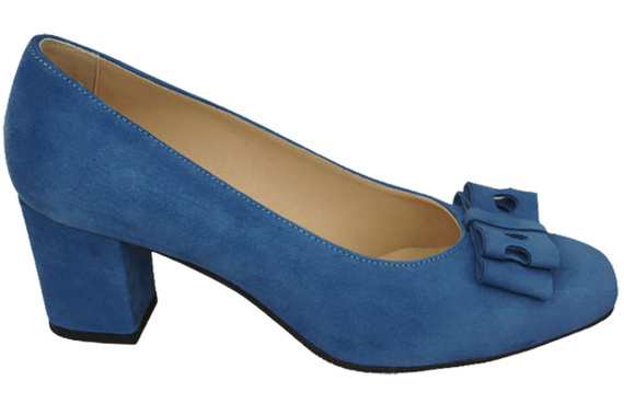 Damenschuhe Pumps Blau, natürliches Wildleder 163 ElitaBut