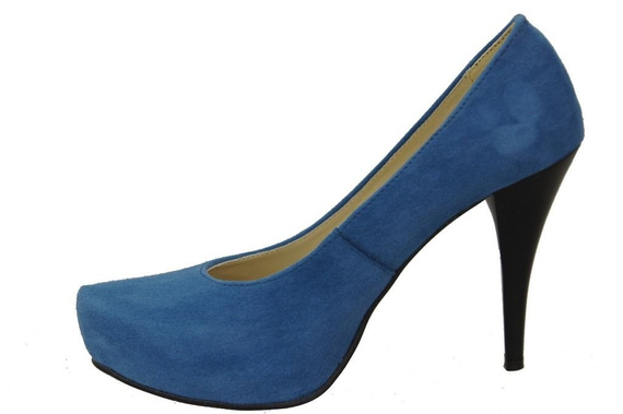 Damenschuhe Pumps Blaues natürliches Wildleder 644 ElitaBut
