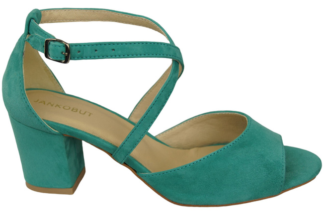 Damenschuhe Sandalen Türkis, Naturleder, Wildleder 111 ElitaBut