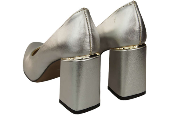 Damenschuhe Silber Pumps Naturleder 179 ElitaBut