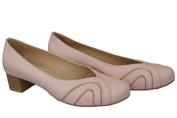 Damenschuhe Pumps, Naturleder, Puderrosa 786 ElitaBut