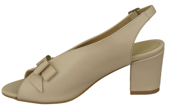 Damenschuhe Sandalen Beige, naturnarbiges Leder, 148 L ElitaBut