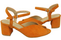 Damenschuhe Sandalen Orange, Naturleder, Wildleder 185 ElitaBut