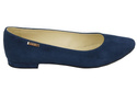 Damenschuhe Ballerinas Marineblau, Naturleder, Wildleder 131 ElitaBut