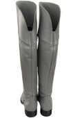 Schuhe Damenstiefel Stiefel Overknee-Stiefel, Naturleder, Grau 638 ElitaBut