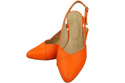 Damen Footwear Orange Stiletto Sandalen Natural Leder 217 ElitaBut