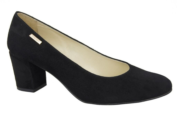 Damenschuhe Pumps Schwarz Naturleder Wildleder 125 ElitaBut