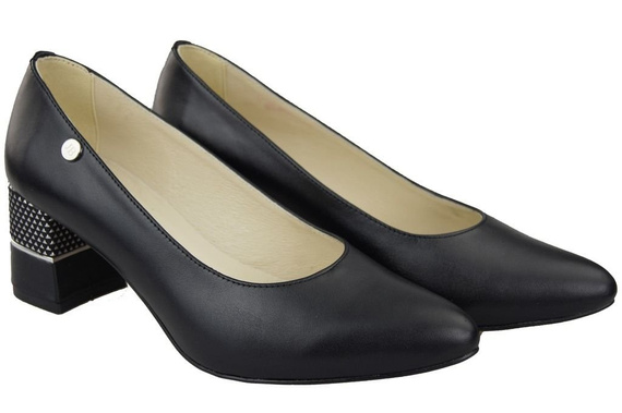 Damenschuhe Pumps Schwarz Naturleder 142 ElitaBut