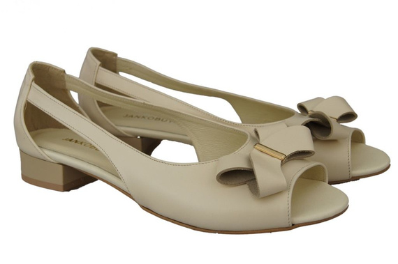Schuhe Damen Sandalen Beige Naturleder 994 ElitaBut