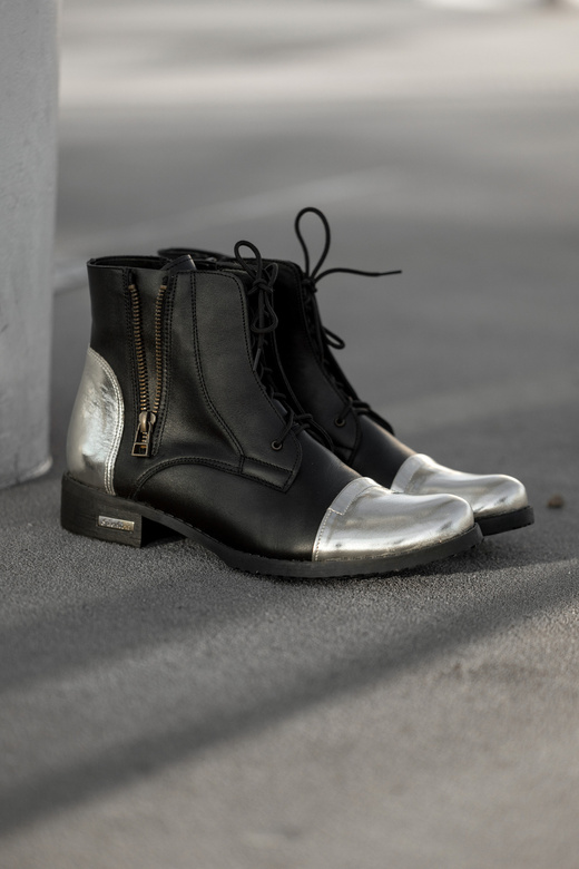 Damenstiefel Frühling/Sommer, Naturleder, Black Gold, 820 L, ElitaBut