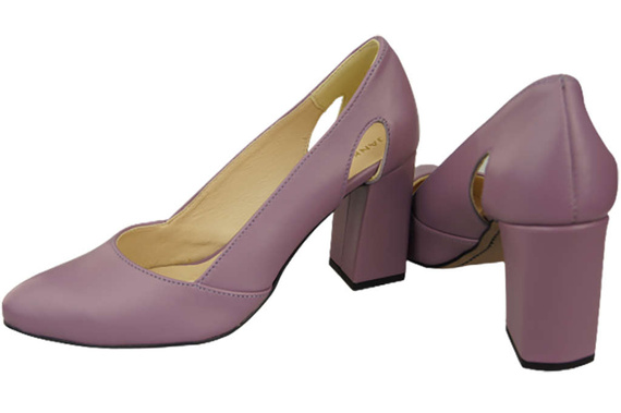 Damenschuhe Pumps Lila Naturleder 184 ElitaBut