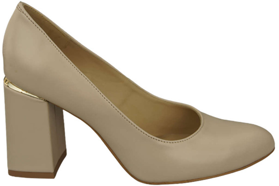 Damenschuhe Beige Pumps, Naturleder 179 ElitaBut